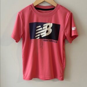New Balance Kids Pink T-Shirt Boys Size 7